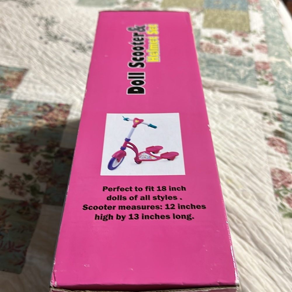 Click N Play doll scooter and helmet set. New - Picture 2 of 3
